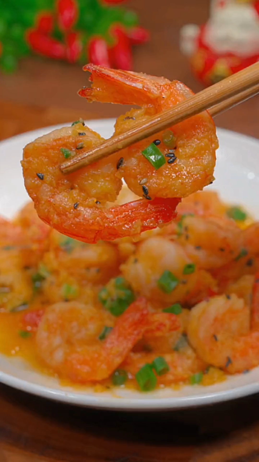 #美食#咸蛋黄焗虾的家常做法