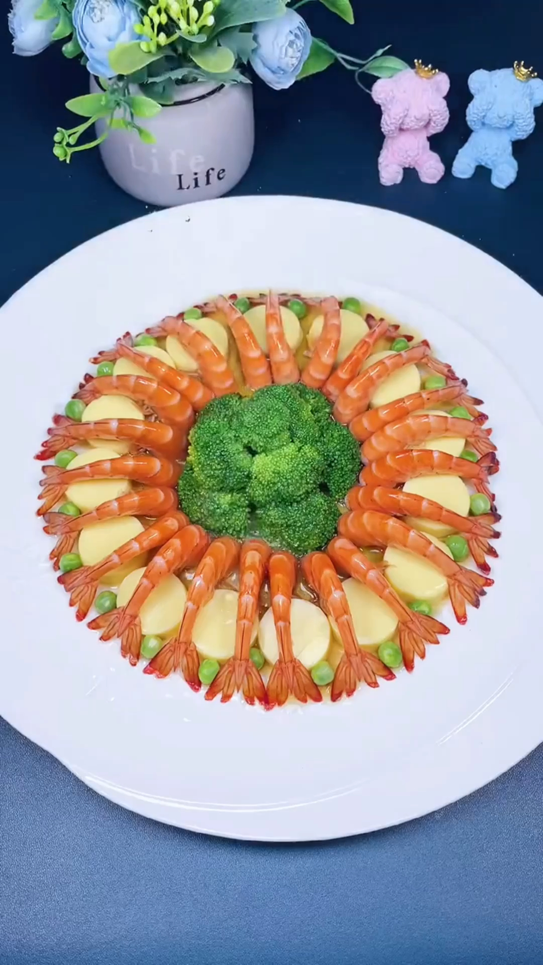#在家做个拿手菜#翡翠玉子虾营养美味又简单