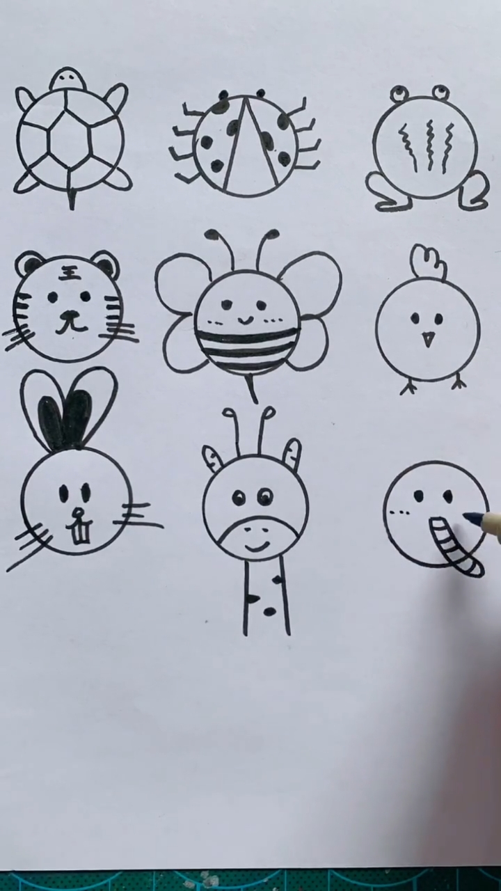 #简笔画#适合小朋友的绘画教程,一看就会。
