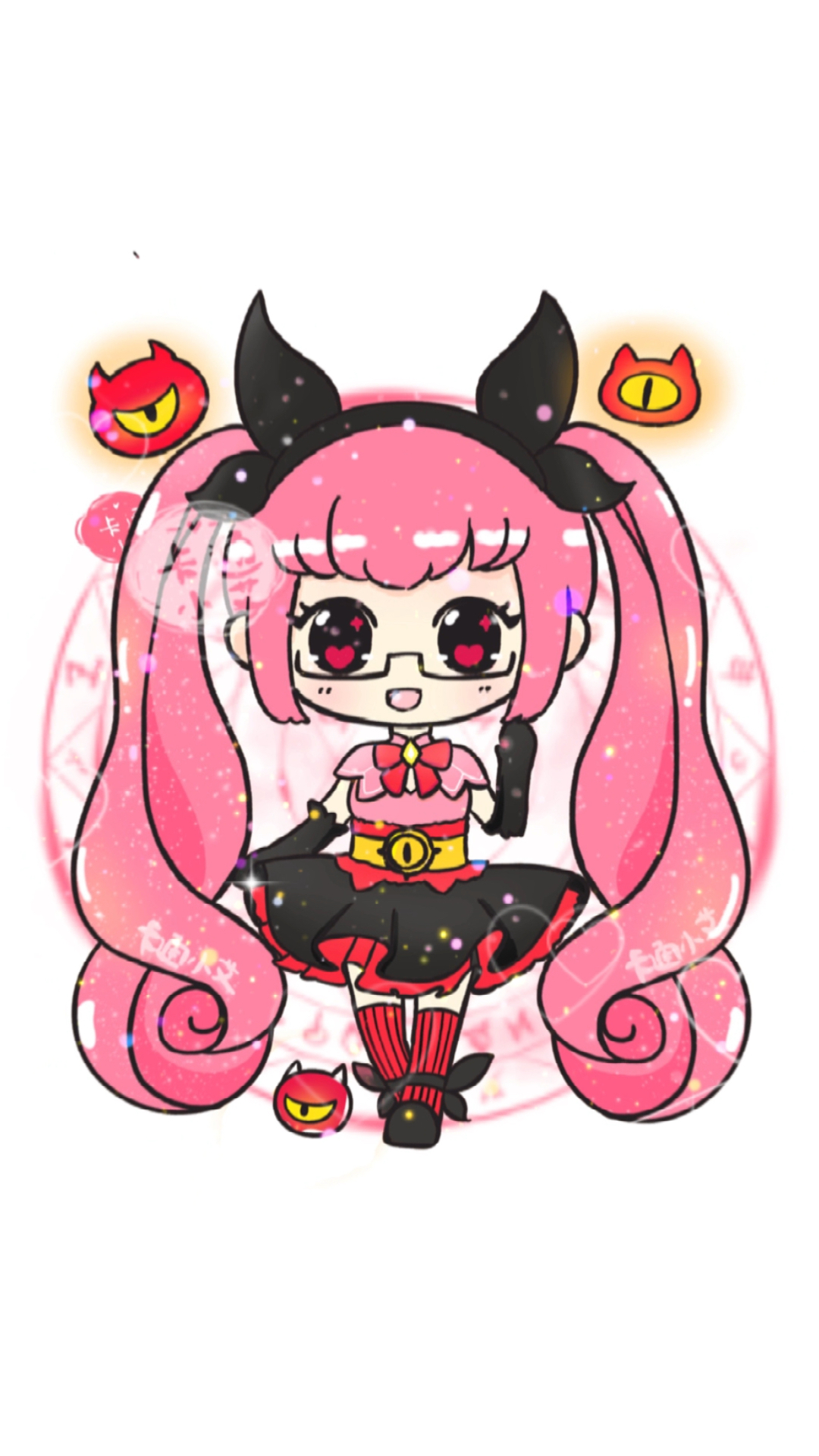 #画画原来如此简单#画王者荣耀安琪拉Q版简笔画画画教程