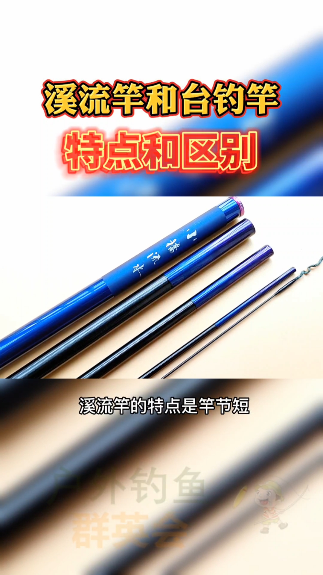 #钓鱼#溪流竿和台钓竿的特点和区别