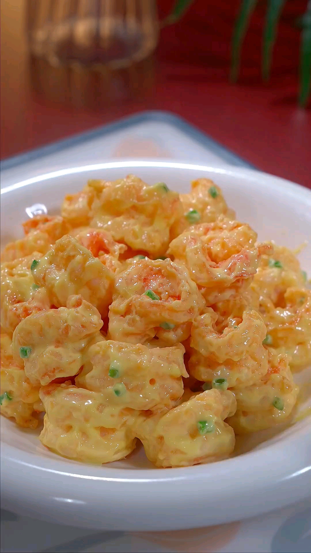 #爱美食爱生活#芥末虾球的家常做法