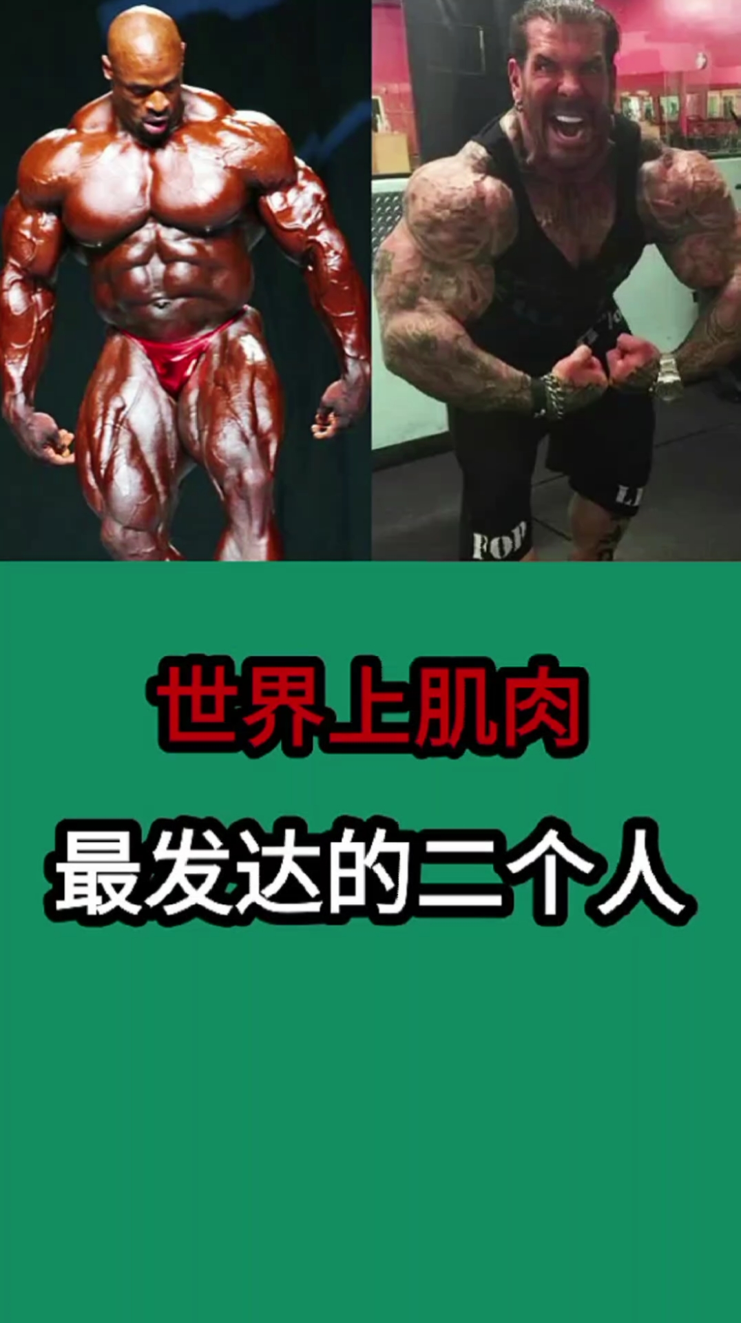 #奇闻趣事抢先看#世界上肌肉最发达的二个人