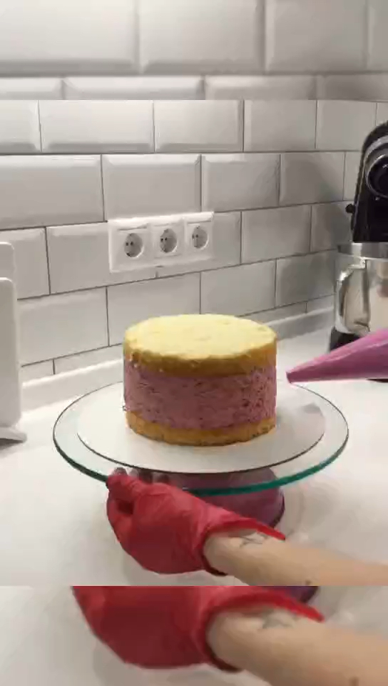 紫色系水果蛋糕