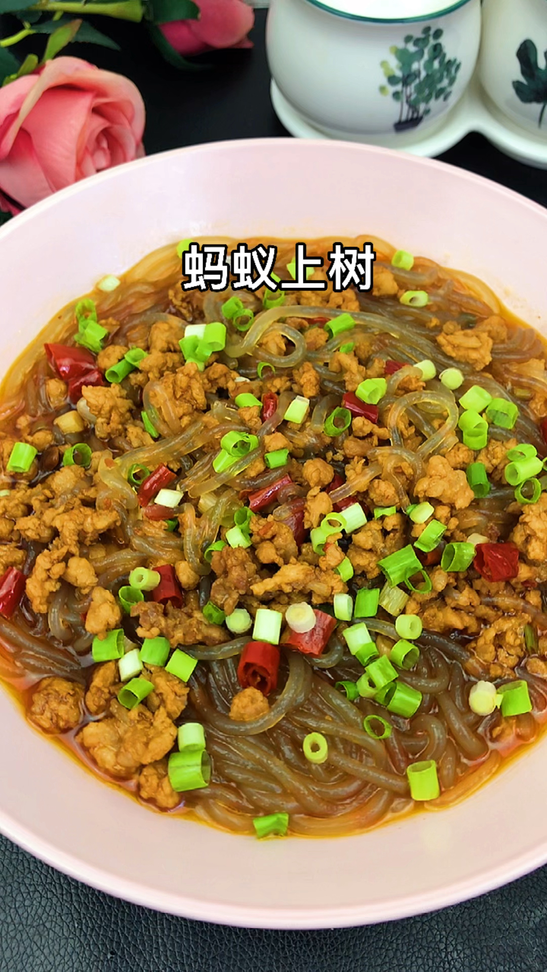 蚂蚁上树和肉末粉条是同一种菜吗?
