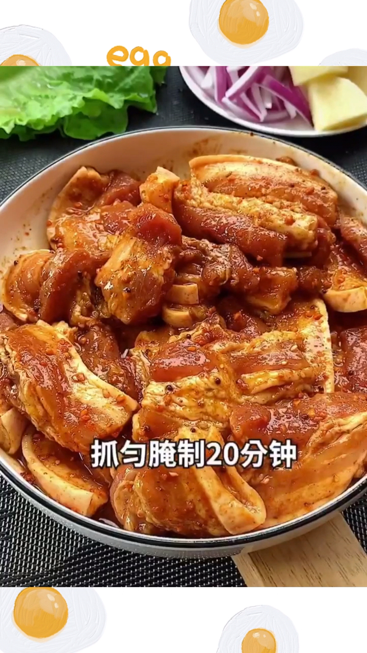#美食#网红空气炸锅烤五花肉,老公一直在问:好了没?口水都流出来了。#空气炸锅#烤肉#