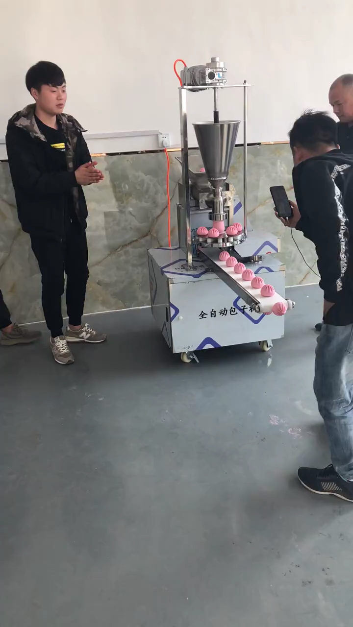 #全自动包子机#研发出新型全自动包子机,再也不用为早起包包子而发愁了