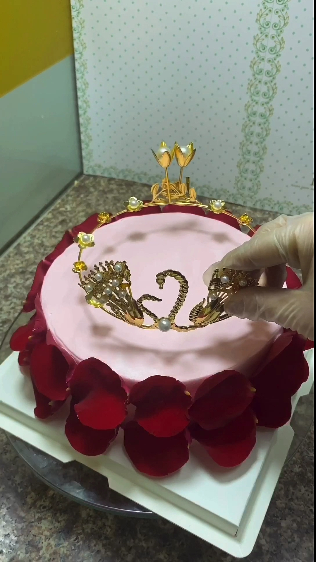 #生日蛋糕#天鹅皇冠,美极了