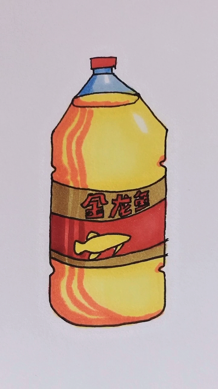 #画画原来如此简单#学画金龙鱼