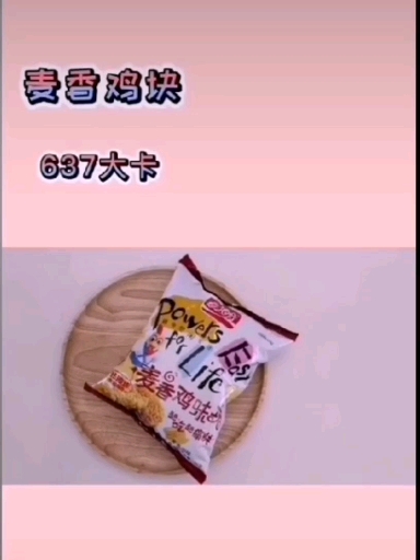 #健康减脂瘦全身#麦香鸡块的热量,看一看吧。