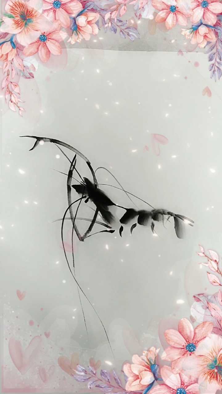 #中国画#画虾很简单,跟我学您也可以成为齐白石