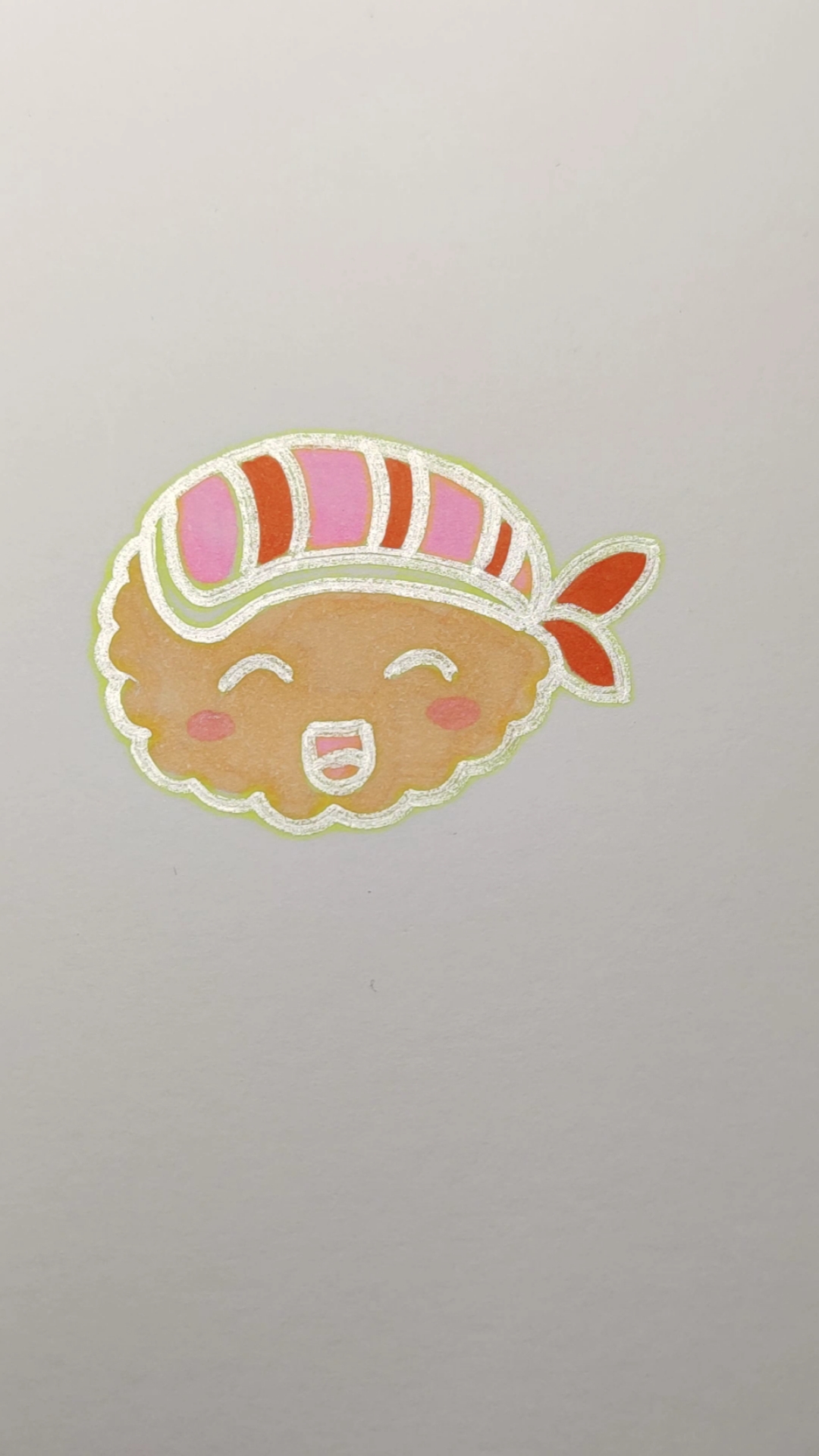 #画画原来如此简单#寿司这样画可不可爱?