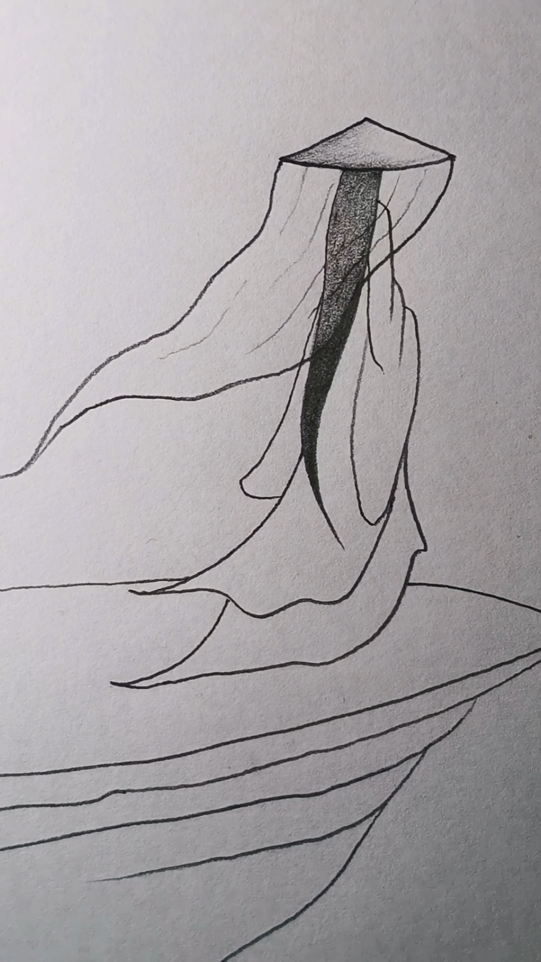 最简单的古风简笔画。