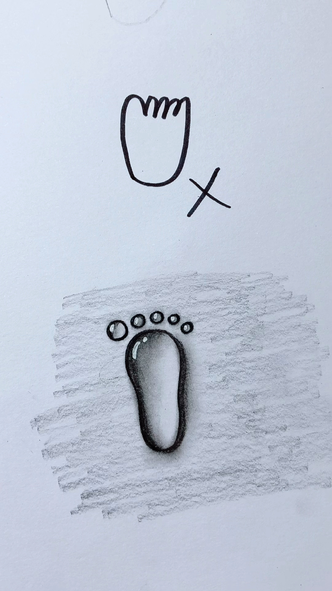 #简笔画#画脚丫小技巧