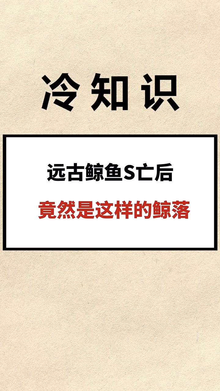 #我要上热门#远古鲸鱼死亡后,原来是这样