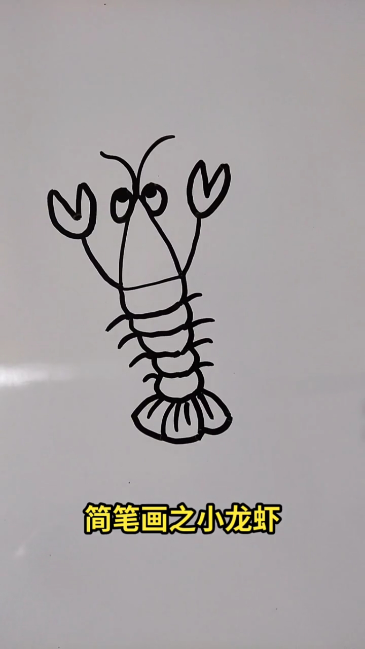 #画画原来如此简单#简笔画之小龙虾