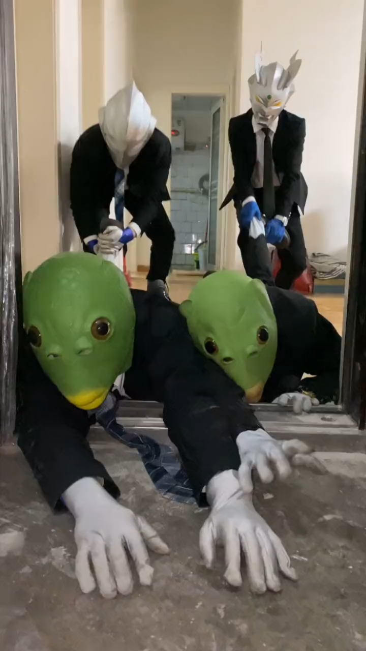 #奥特曼#鱼头怪?