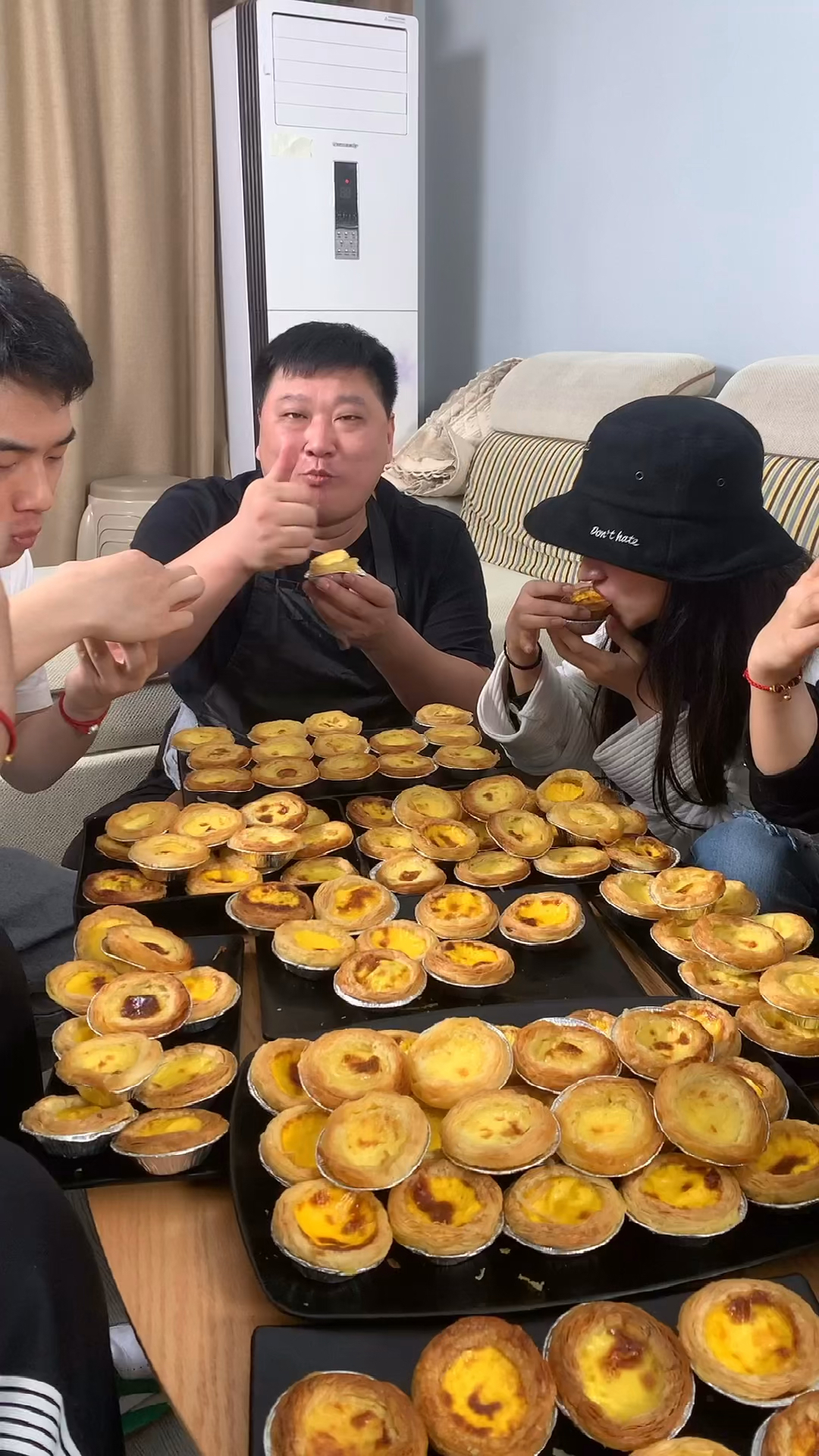 #自制美食#家庭版蛋挞做法,感谢朋友们的支持!
