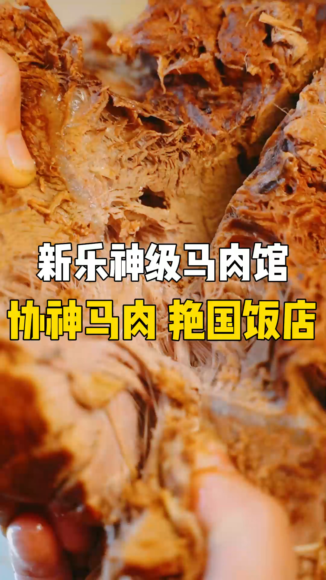 #美食探店#新乐特色神级马肉馆,想吃的可得早点或者预定。周六马肉自制60元一位可给老板上一