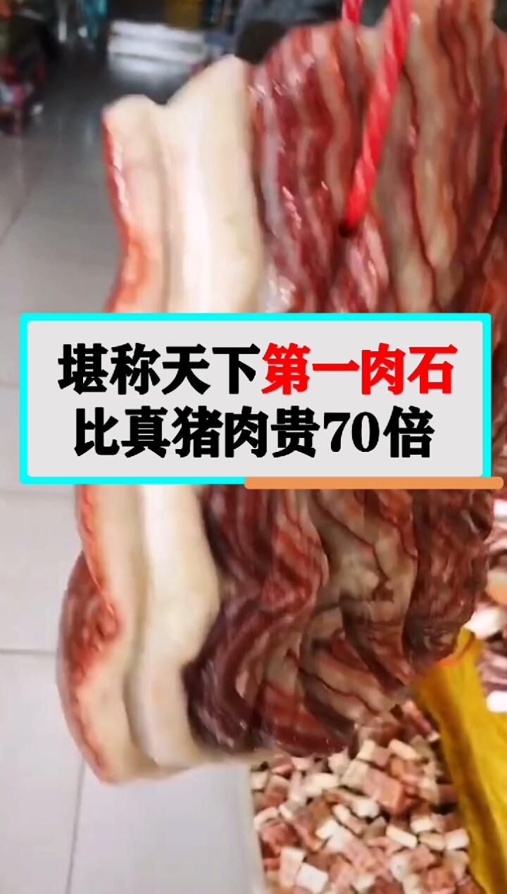 堪称天下第一肉石,比真猪肉贵70倍!