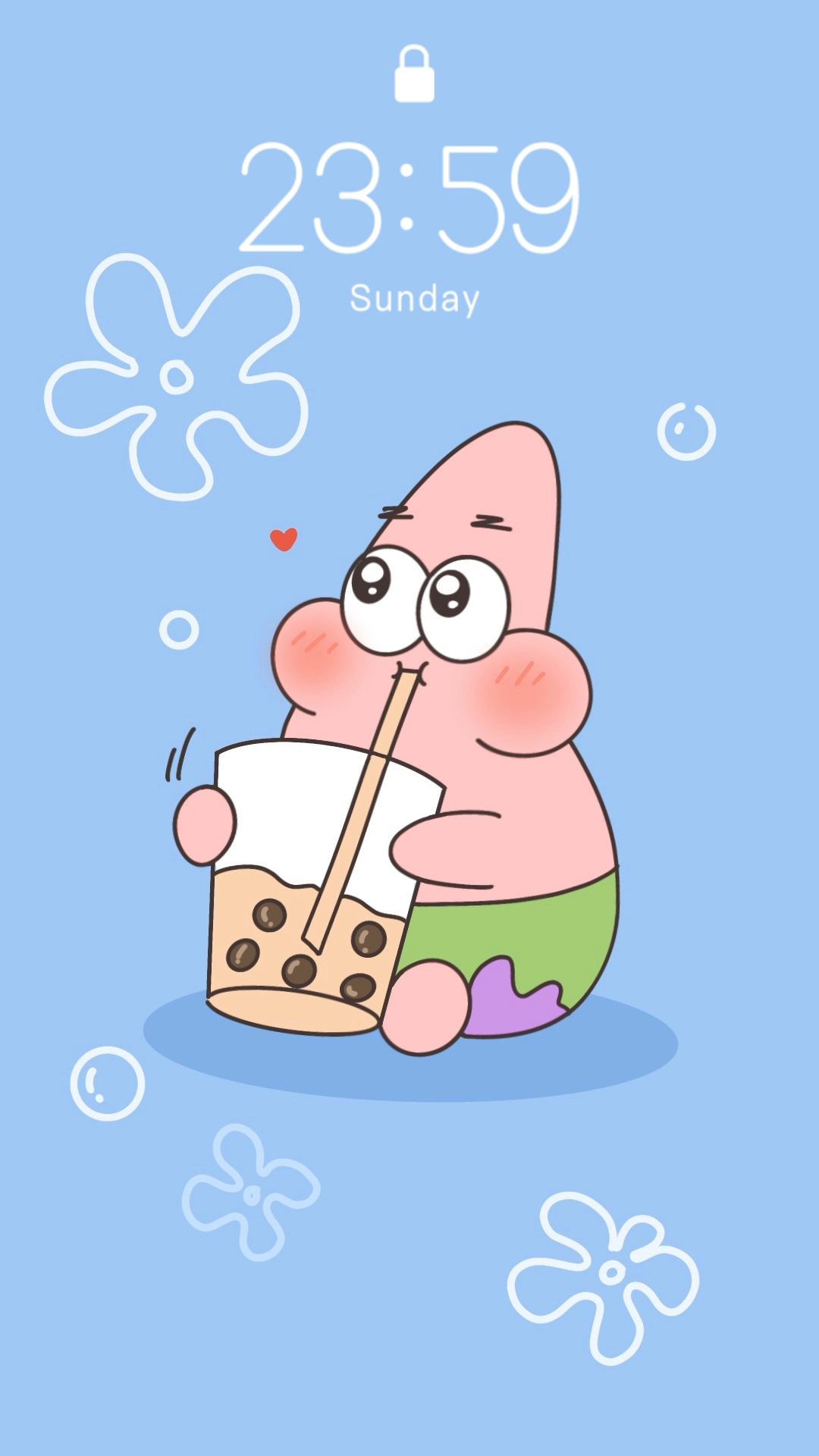 #绘画#艾特你的列表第一为好友来画这个派大星壁纸吧