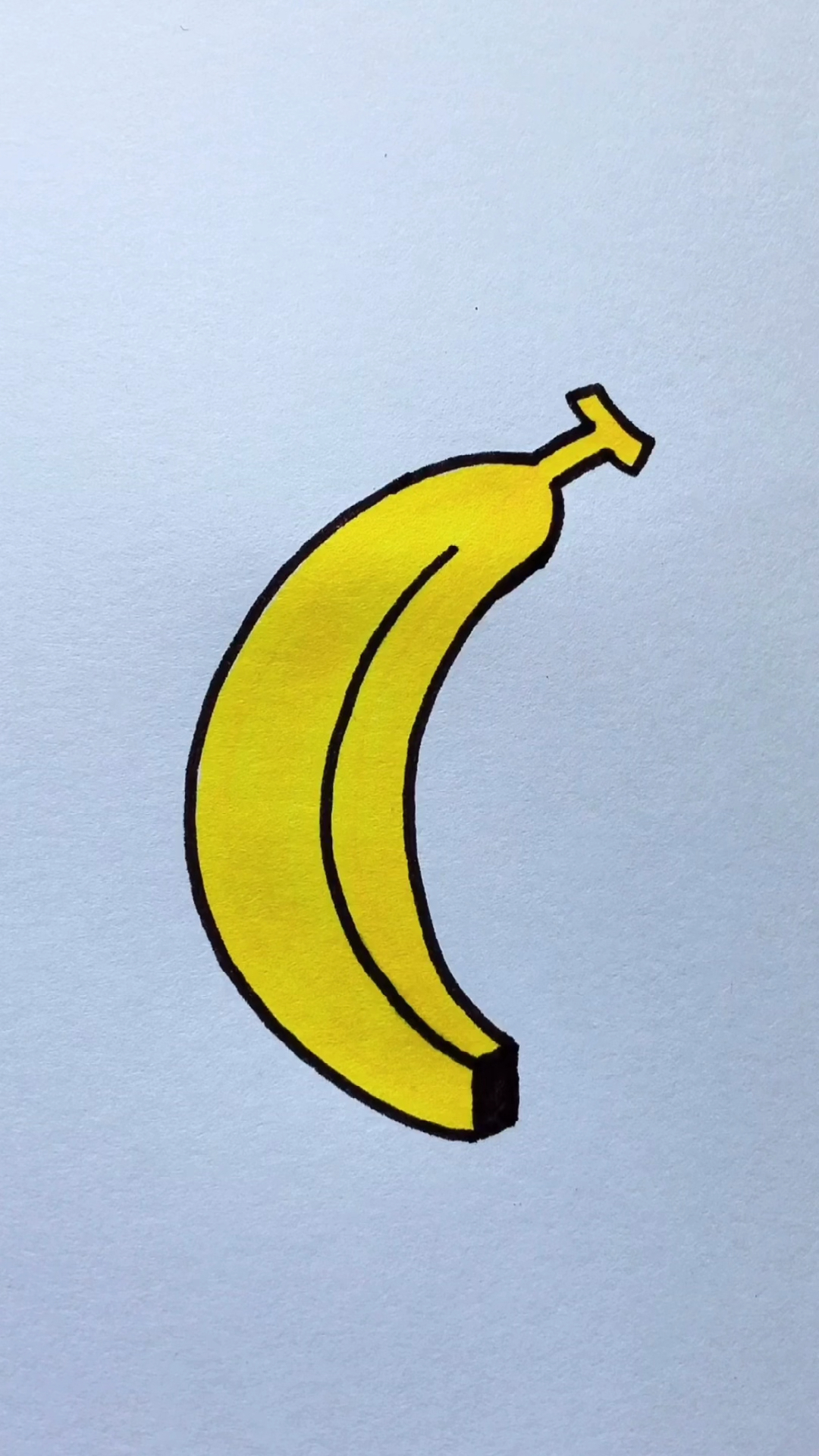 #简笔画#用3个字母C画香蕉