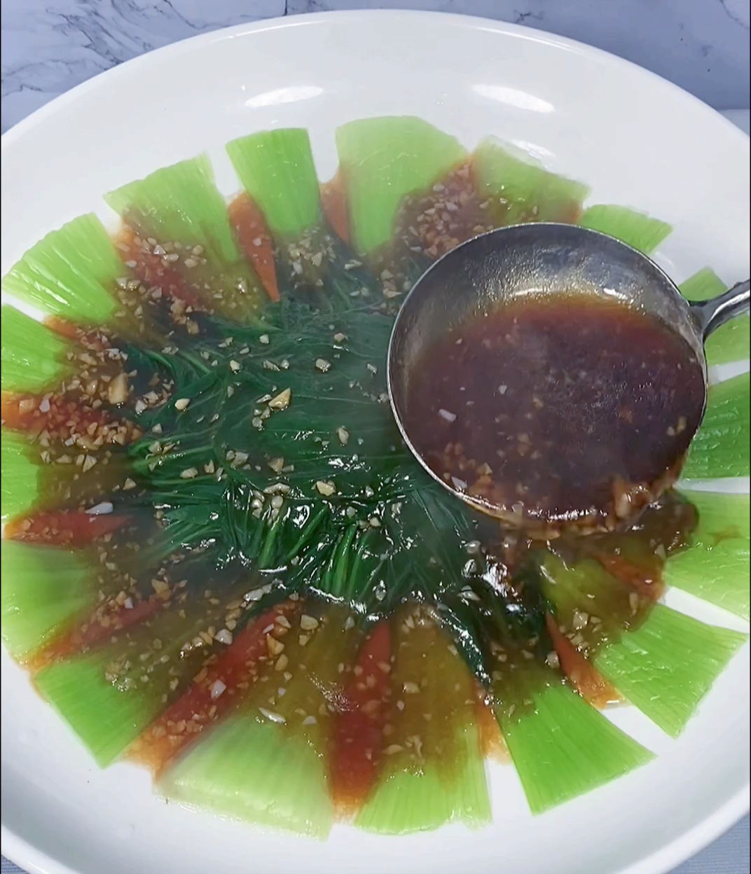 #家乡特色美食#金白菜这样做好吃又好看学会了你也是大厨