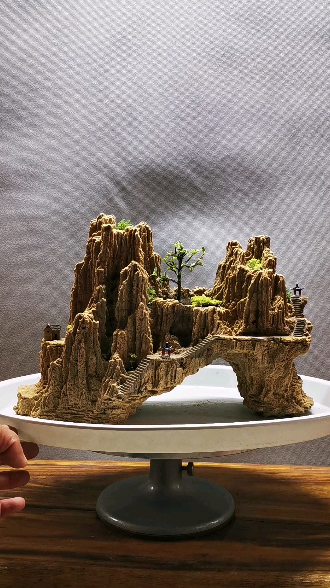 吸水石假山盆景新作欣赏六
