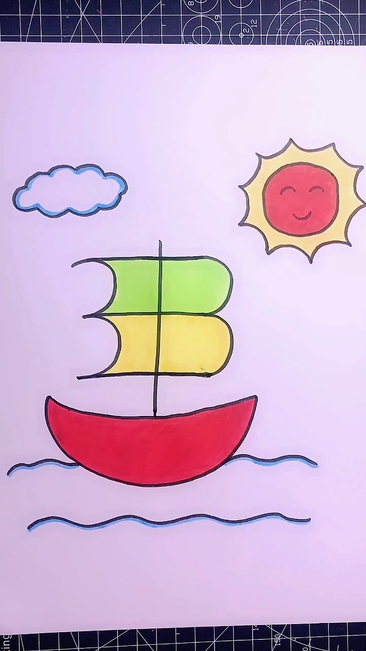 #我要上热门#33画小船，你一看就会的简笔画