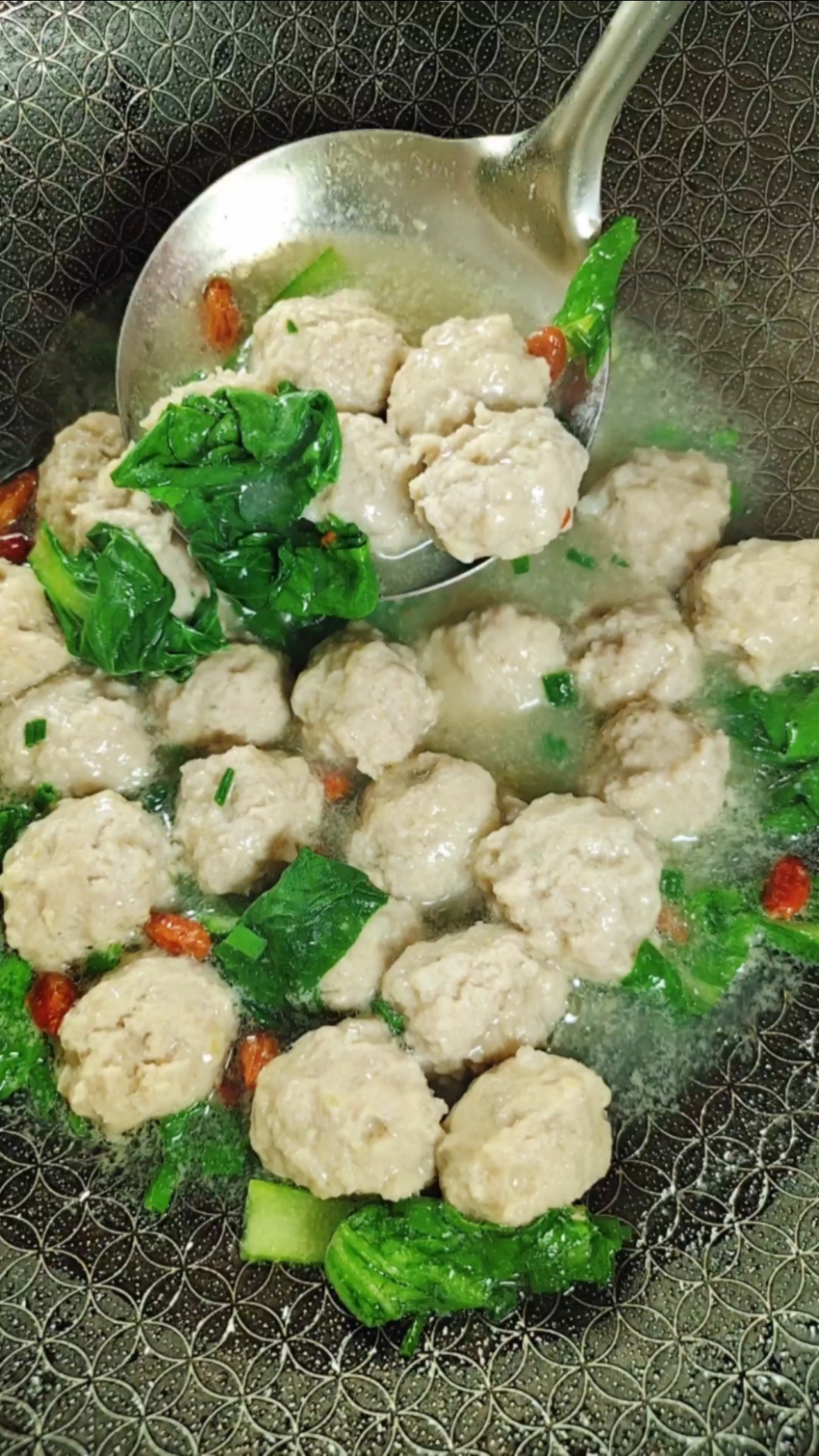 #青菜肉丸汤#青菜肉丸汤这样做!营养又美味