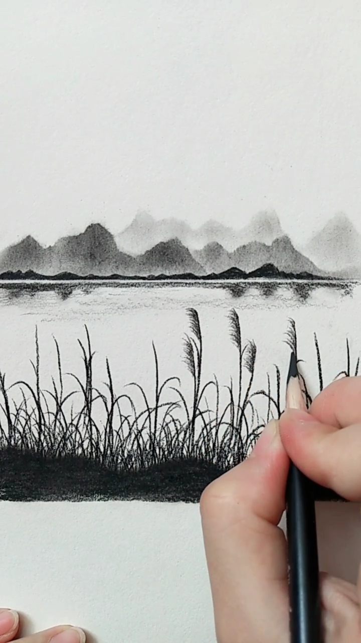 #绘画#针管笔绘画#黑白简笔画