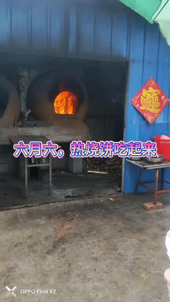 山东传统美食——驴蹄烧饼。土炉子,用木柴烧烤而成,一定能好吃呀。