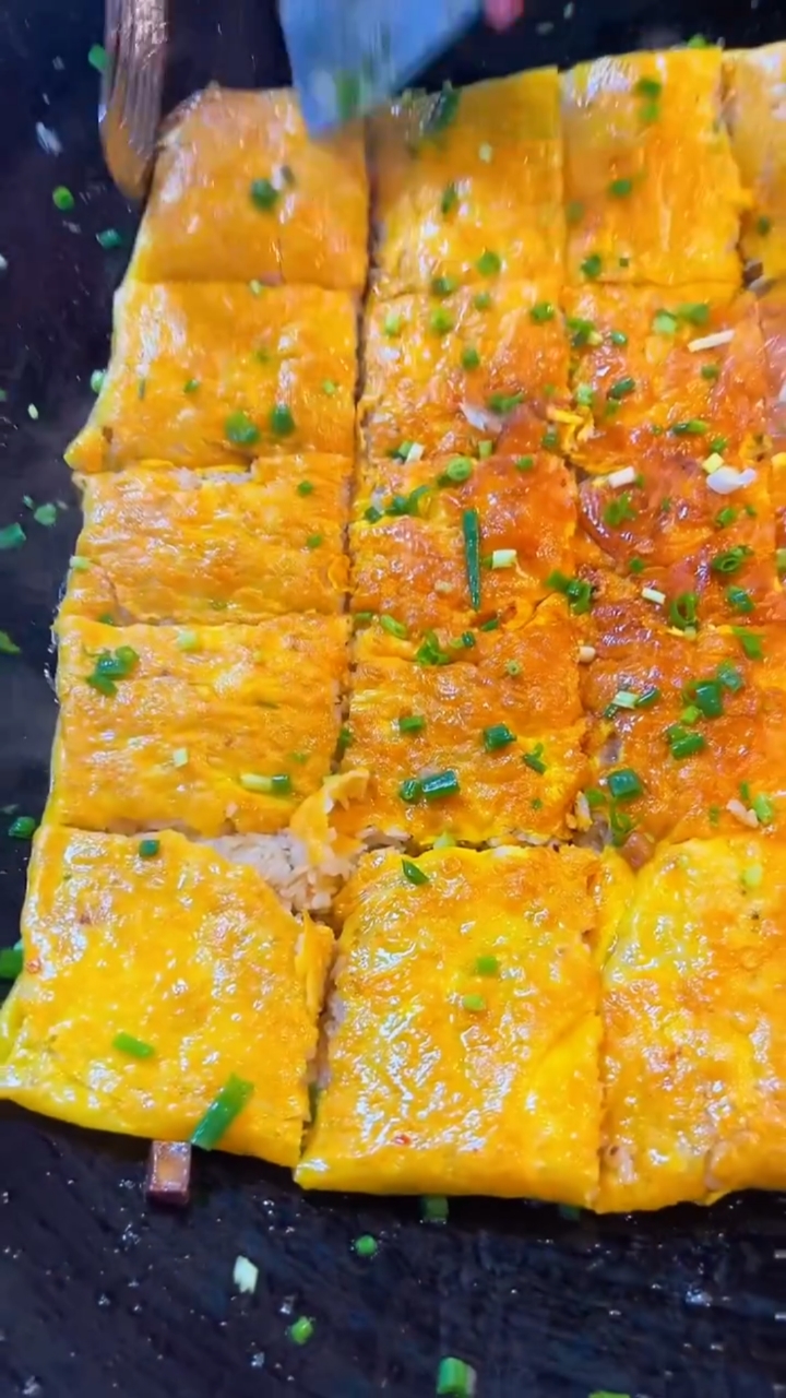 #美食#地方街边小吃,三鲜豆皮