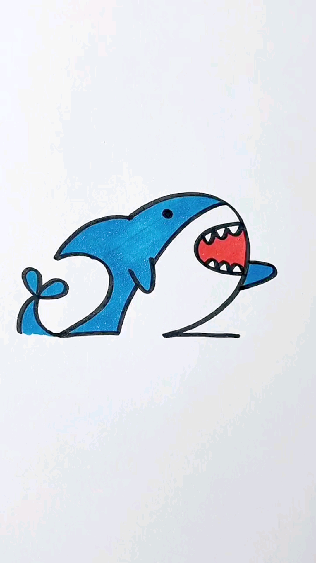 数字秒画大鲨鱼
