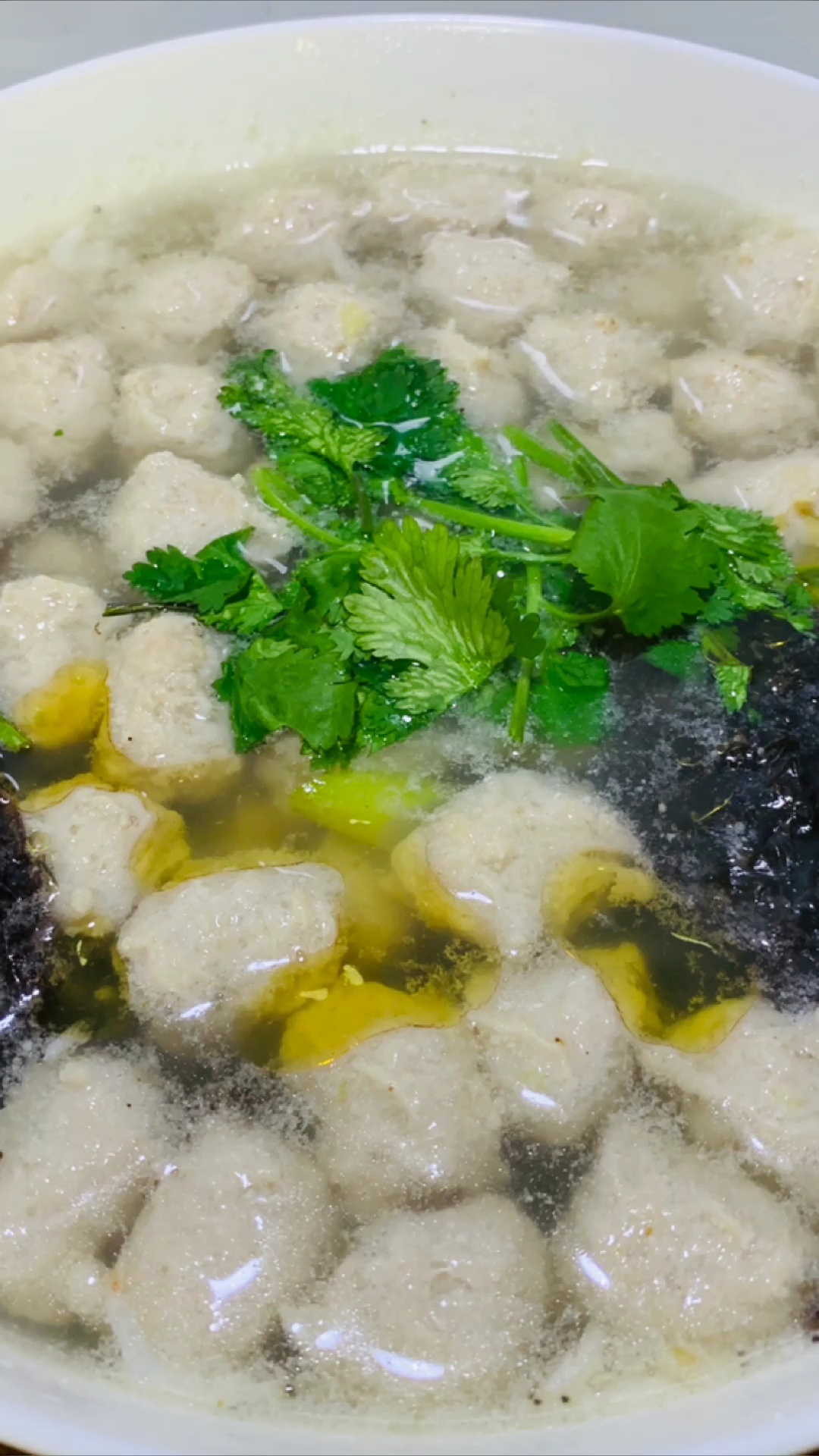 #美食#水汆丸子的做法,简单易学,营养又好吃!