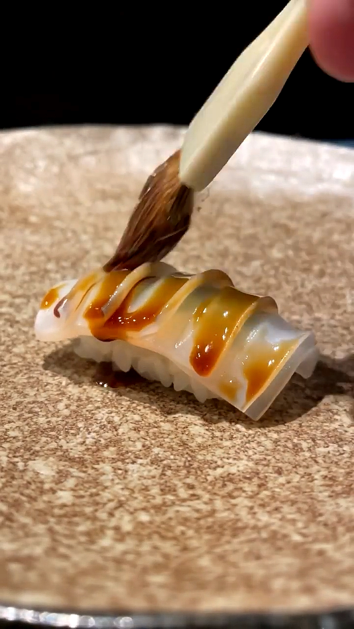 鲜鱿鱼寿司,好吃就是难做!
