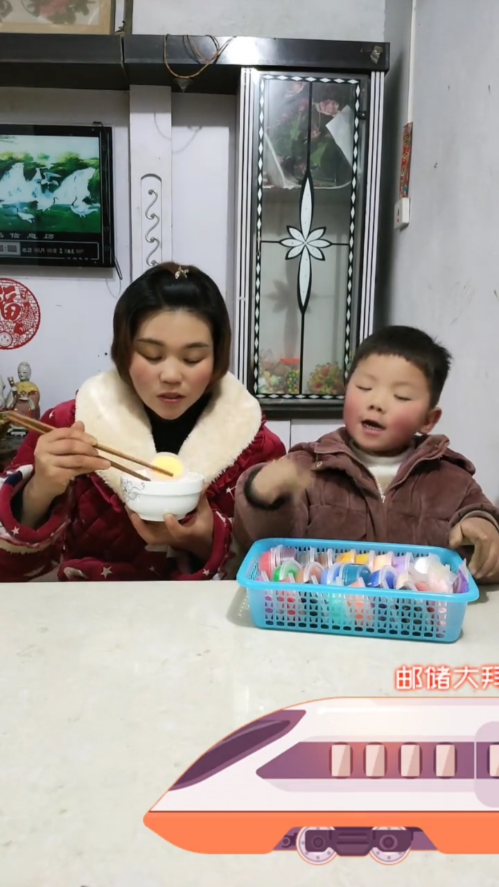 妈妈,你怎么加到我一刻肉丸子