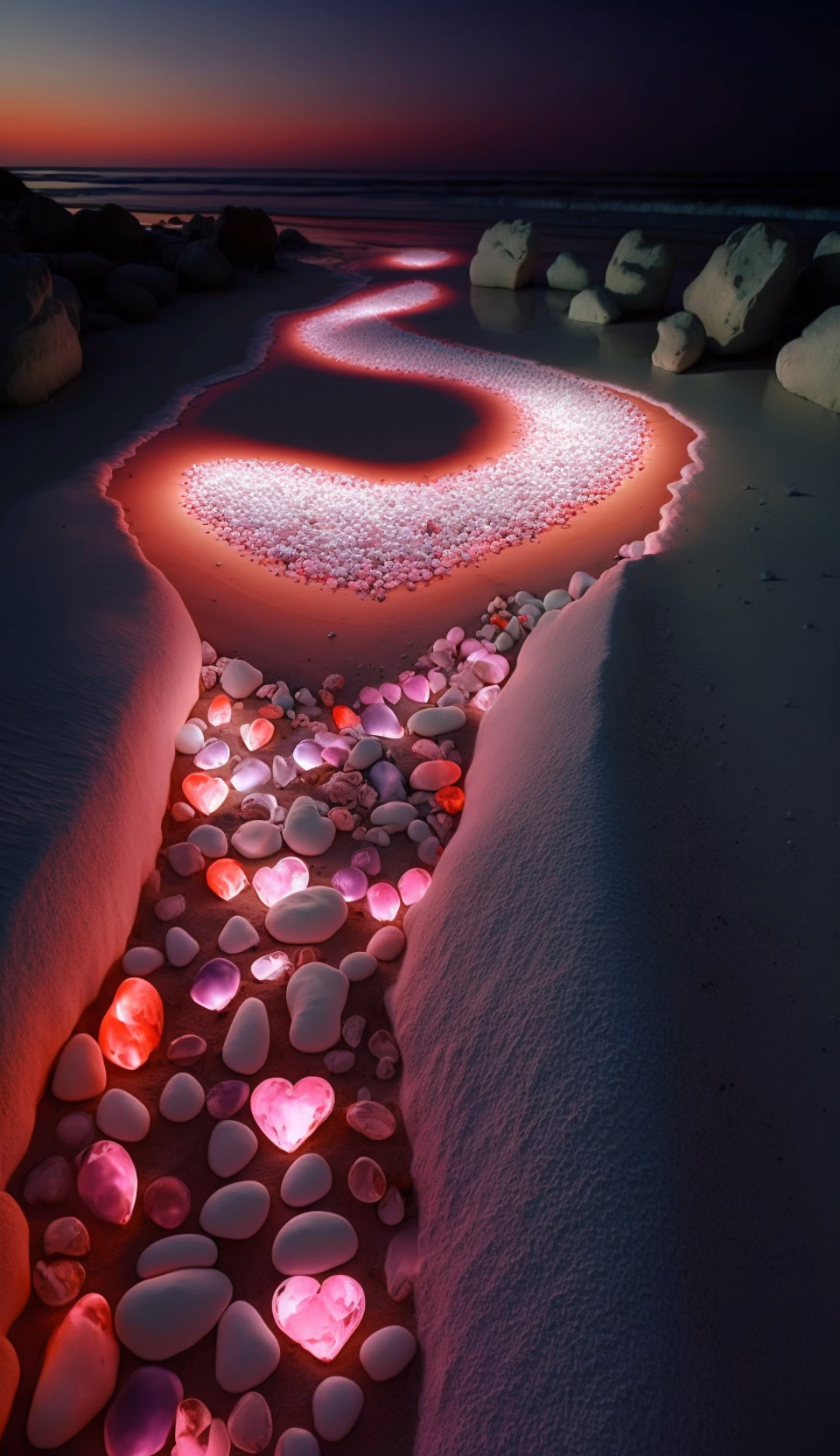 #手机壁纸#又见发光的鹅卵石,百看不厌,完全打败了我!