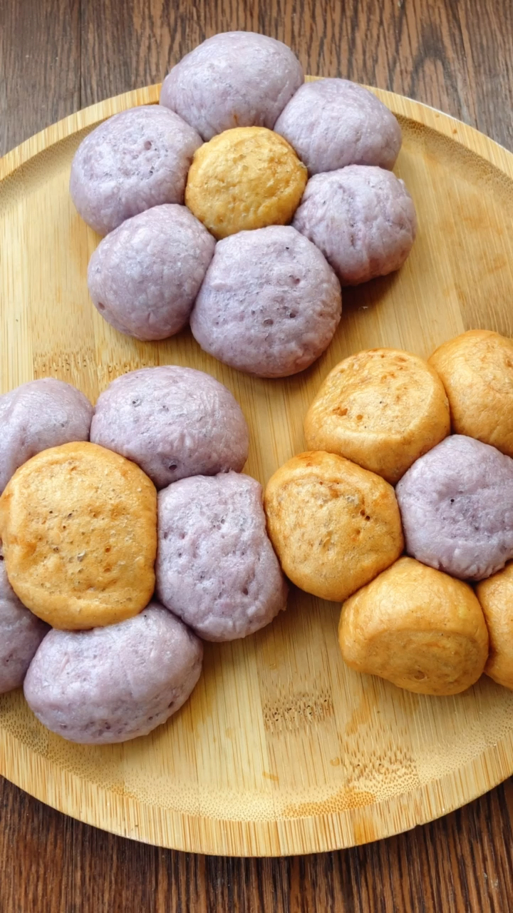 #花样馒头#好看又好吃的果蔬小馒头