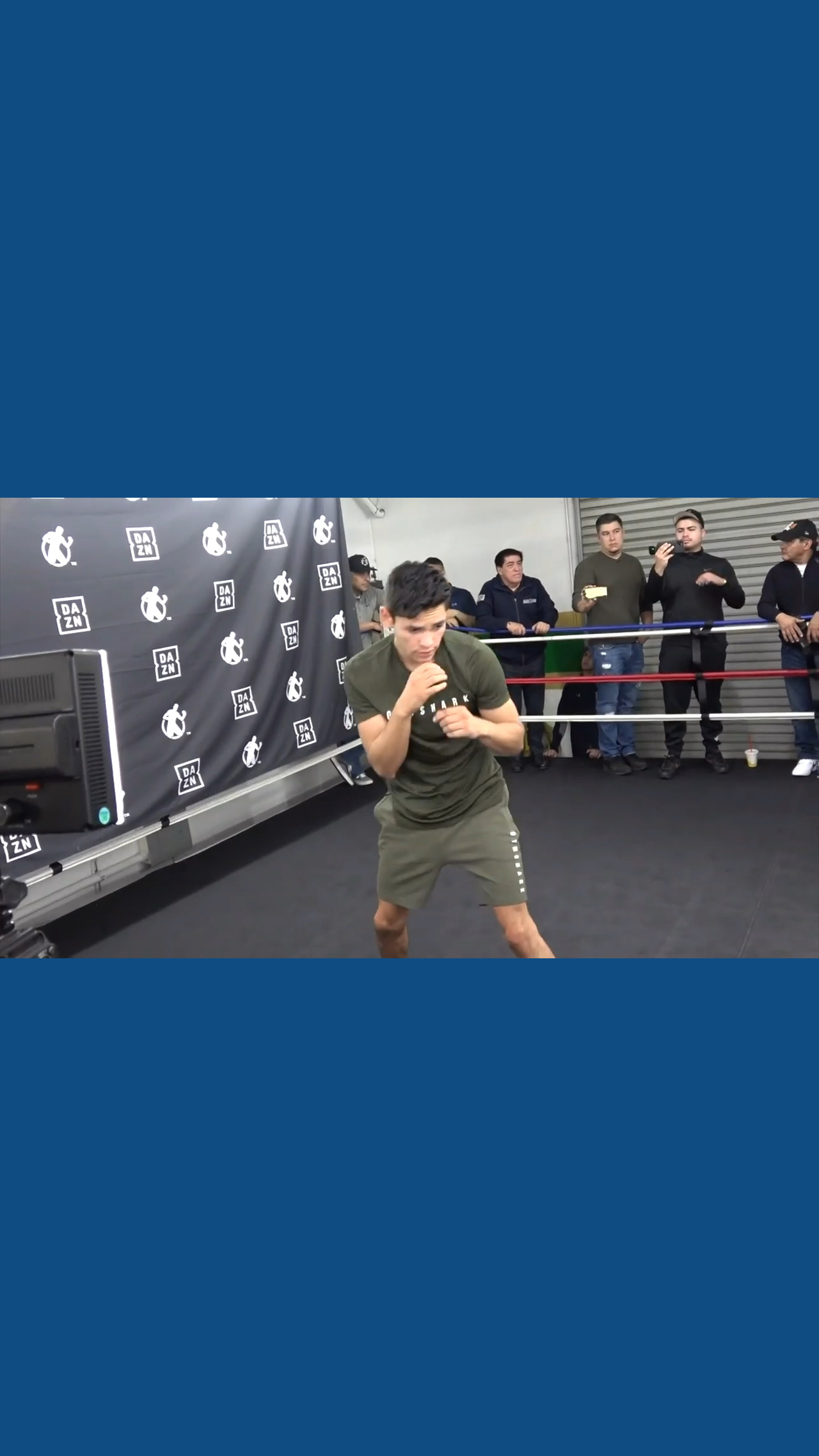拳击训练#刚出道的瑞恩加西亚,空击打的还有些蹩脚