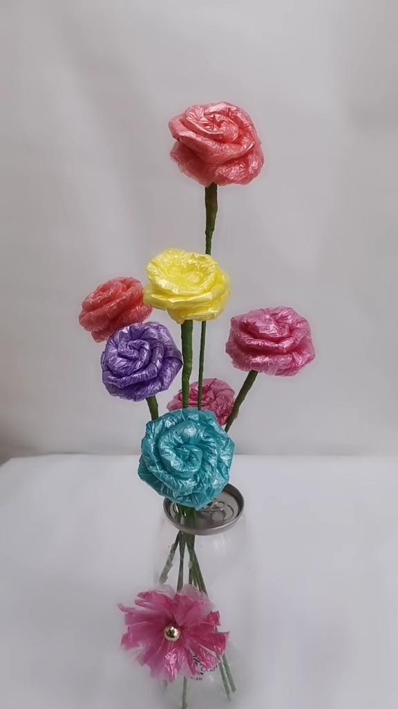 手工制作#垃圾袋又被我利用起来了