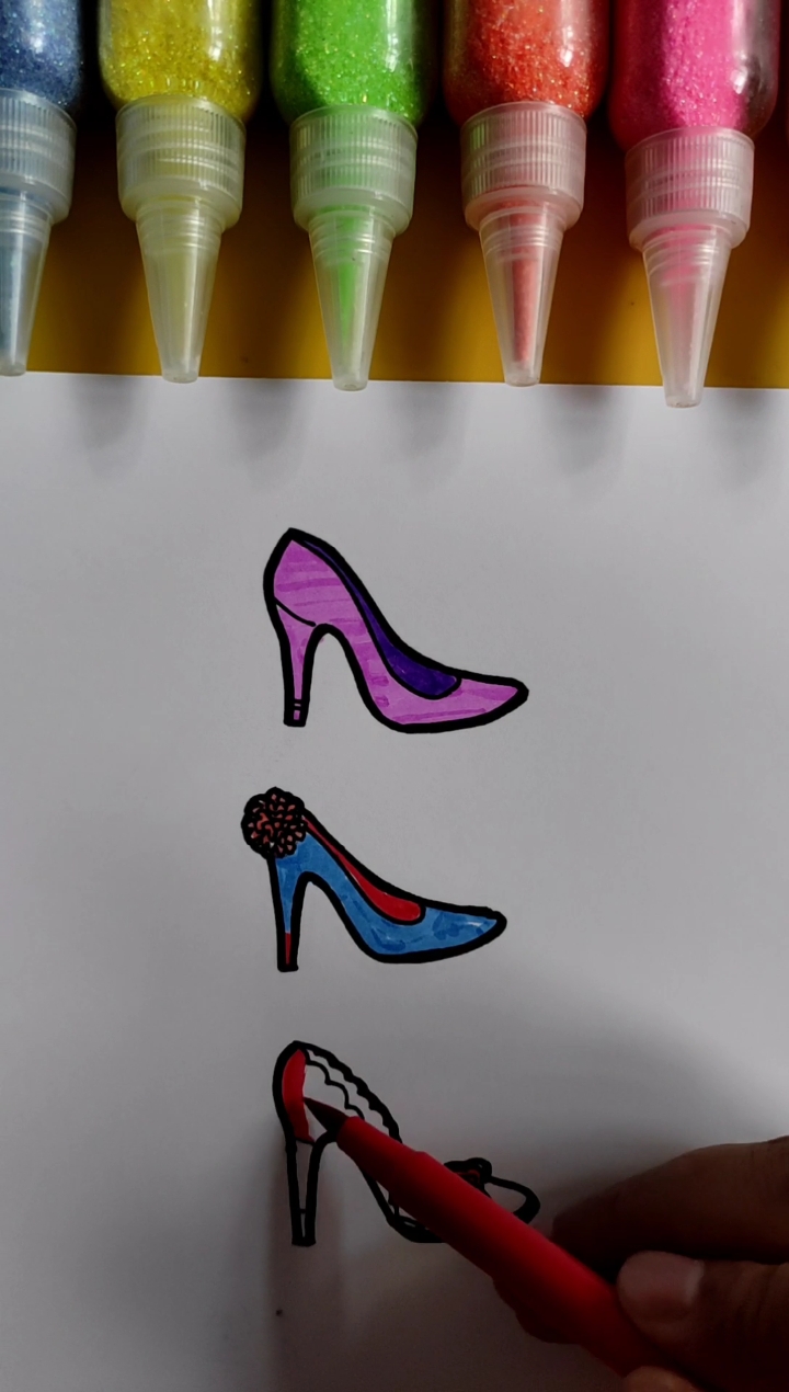 高跟鞋怎么画 动漫图片