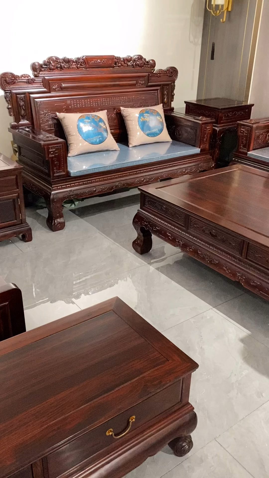 古典红木家具#经典款永不过时!兰亭序沙发-度小视