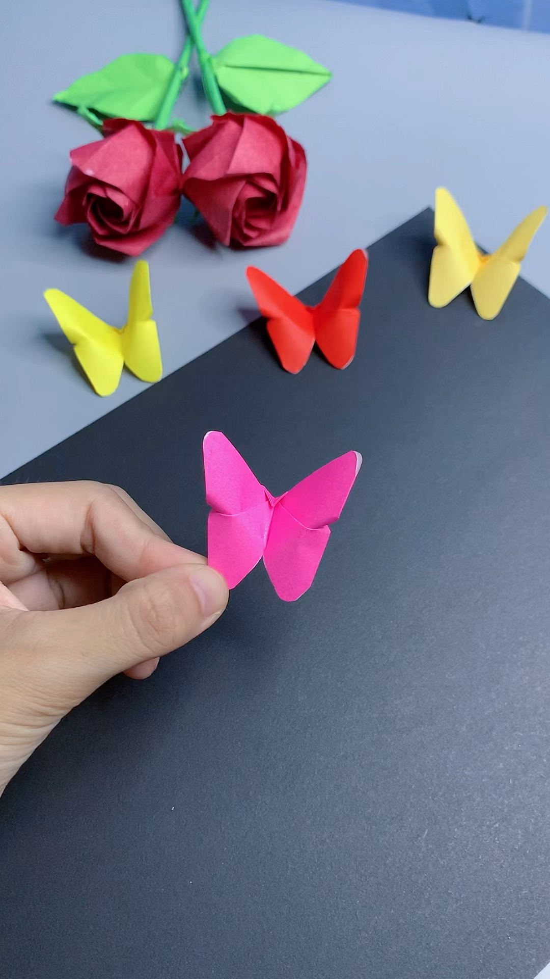 小朋友让做的小蝴蝶折纸,简单又好看