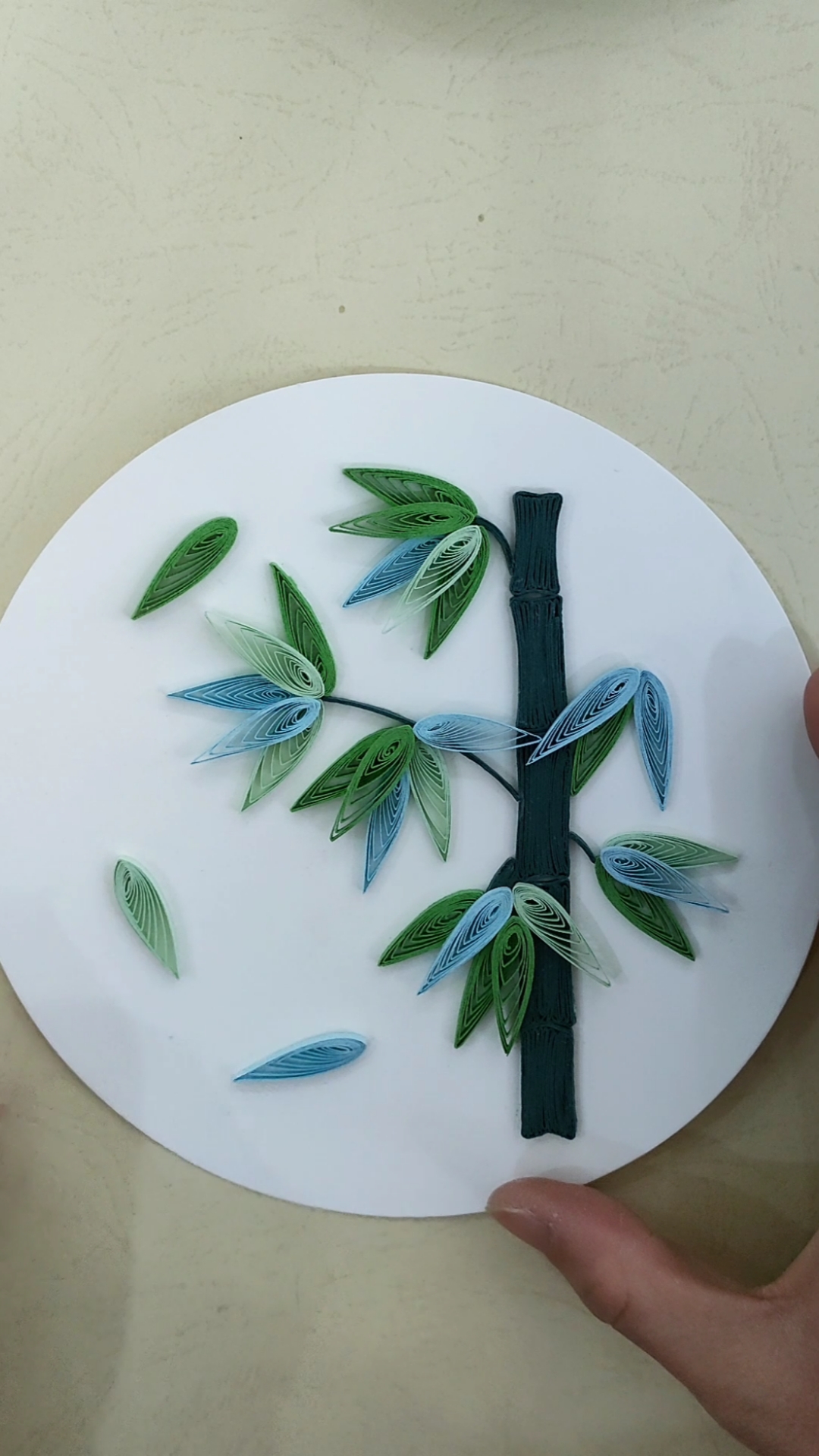 我的衍纸日记花中四君子竹