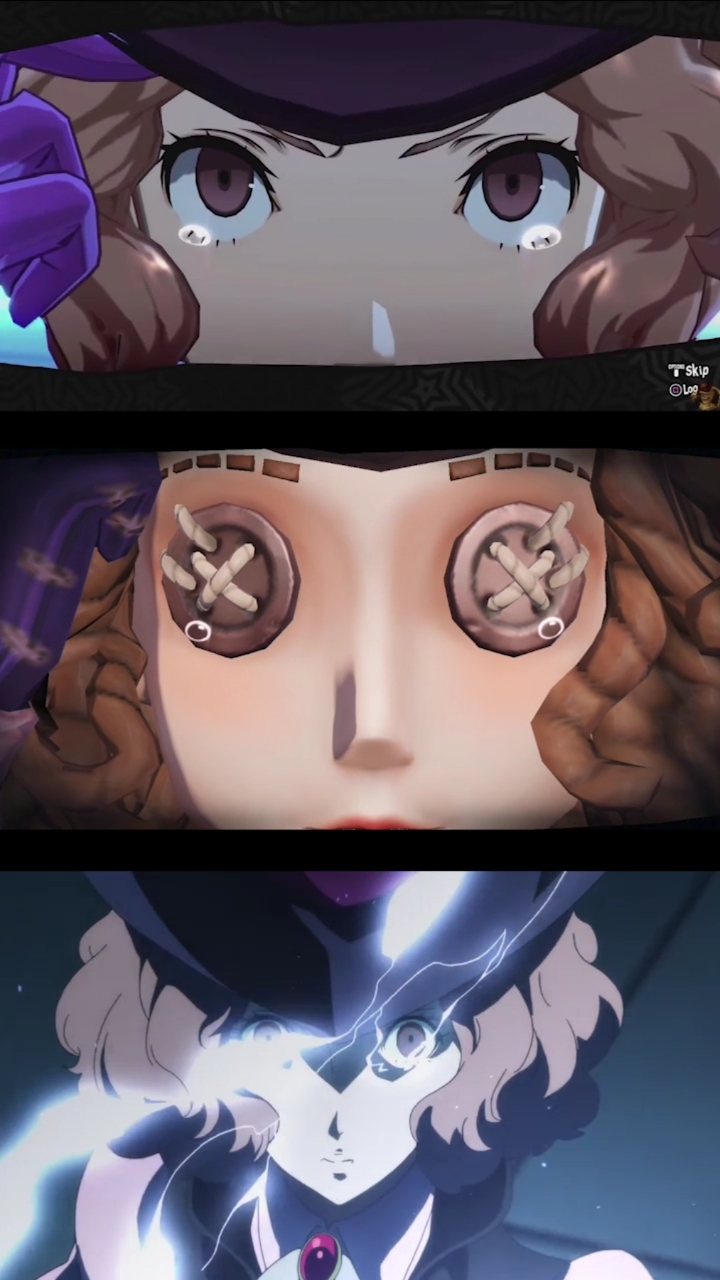 第五人格#p5游戏,动漫及第五联动"奥村春"觉醒画面对比