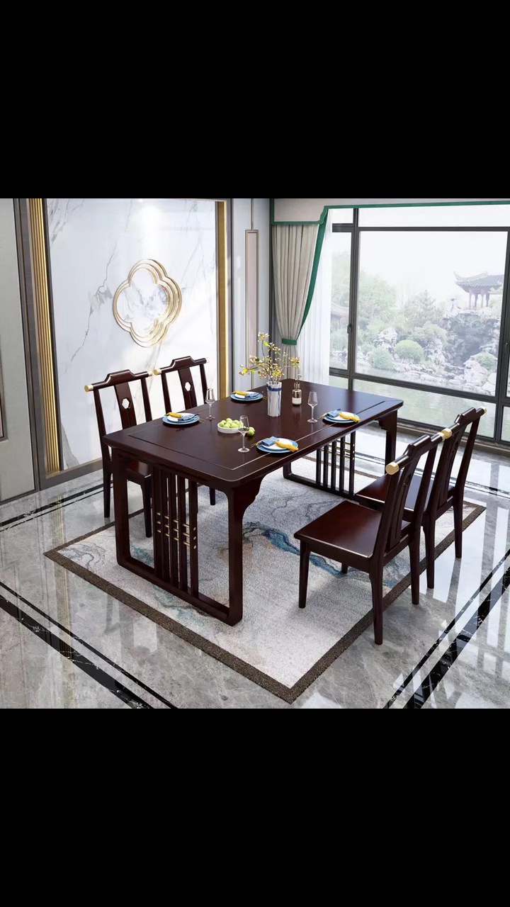 新中式风格家具定制餐桌椅