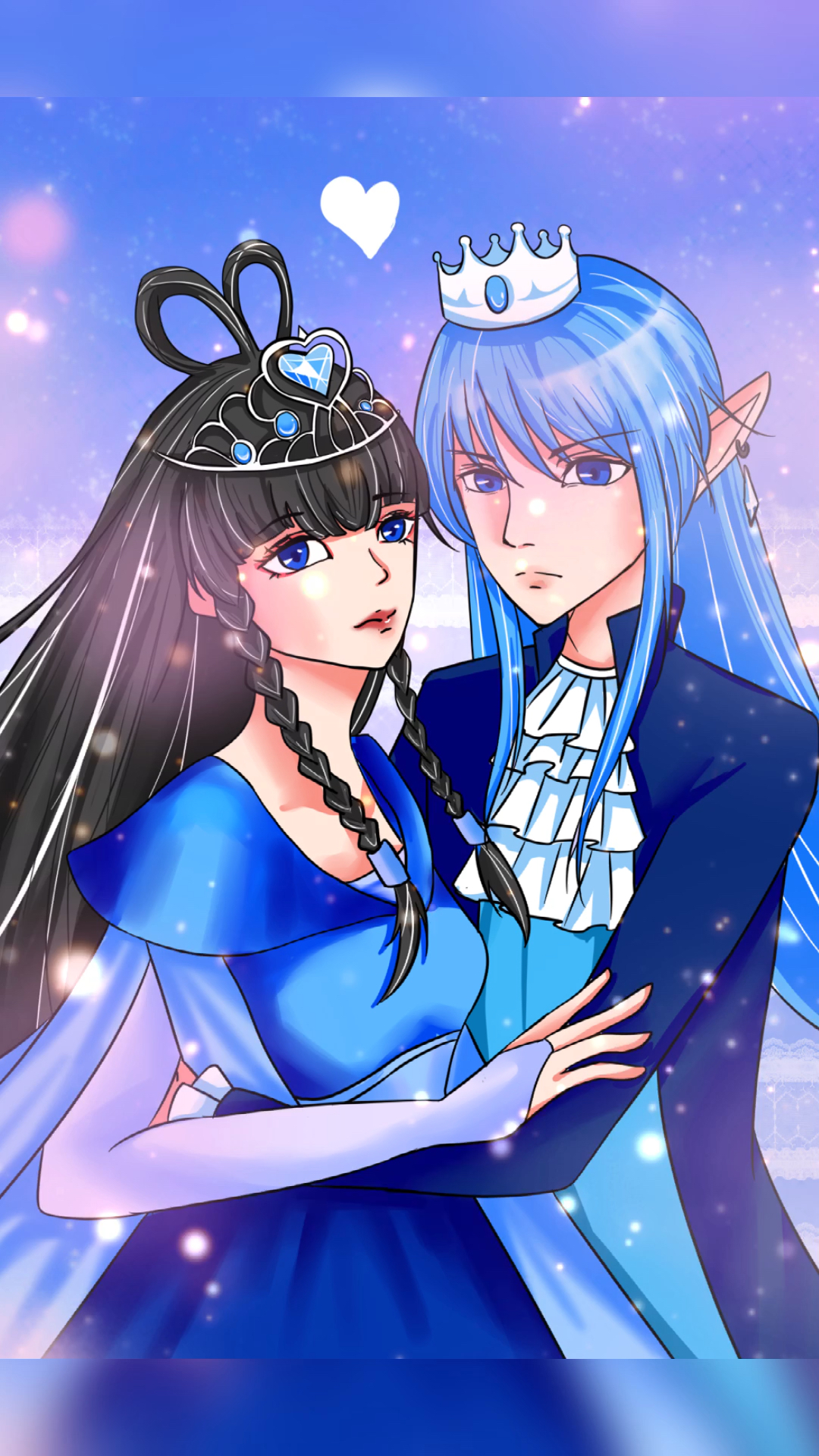 精灵梦叶罗丽#动漫王默与水王子情侣头像～-度小视