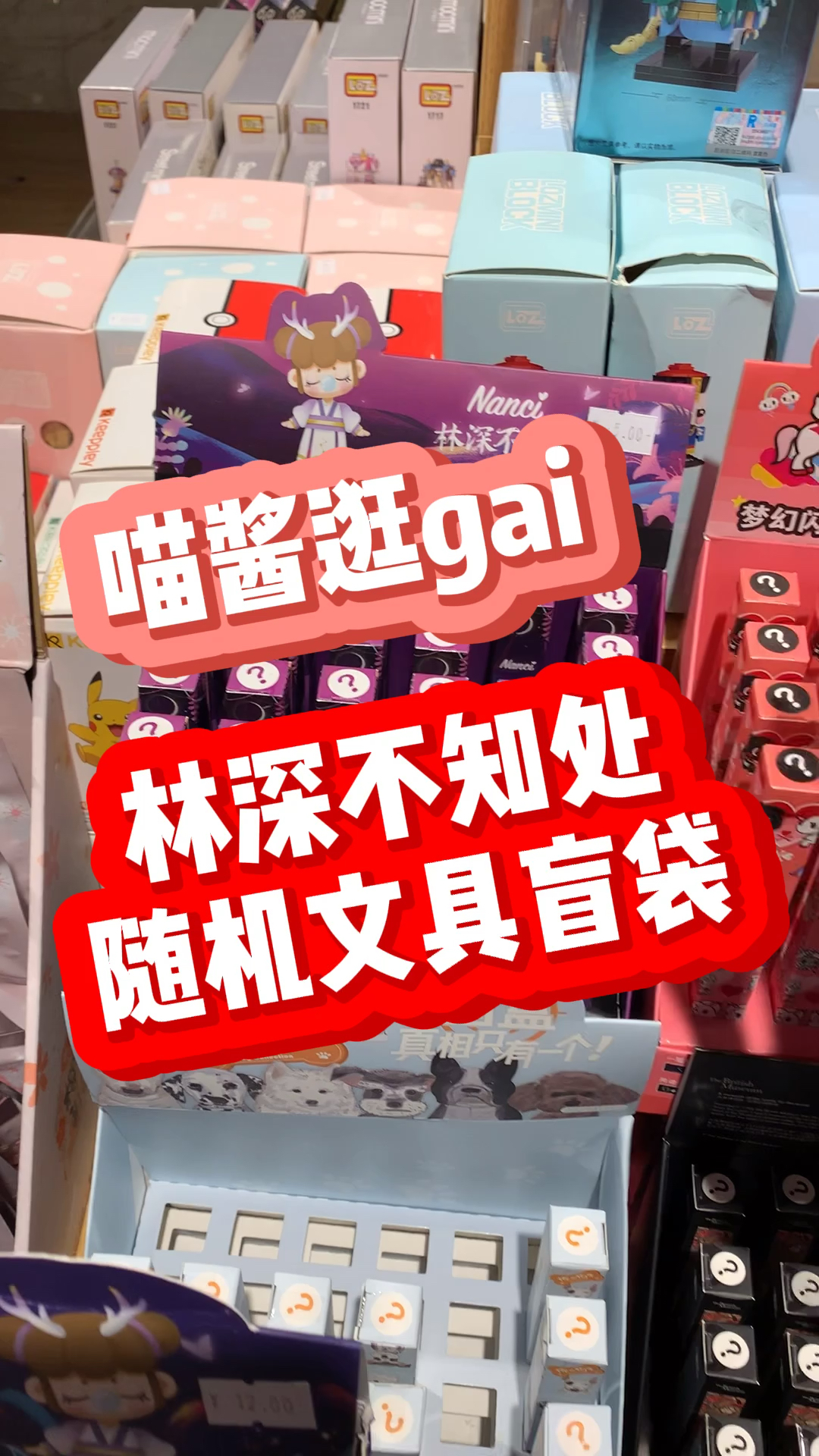盲盒#喵酱逛gai,林深不知处随机文具盲袋!太有意思啦