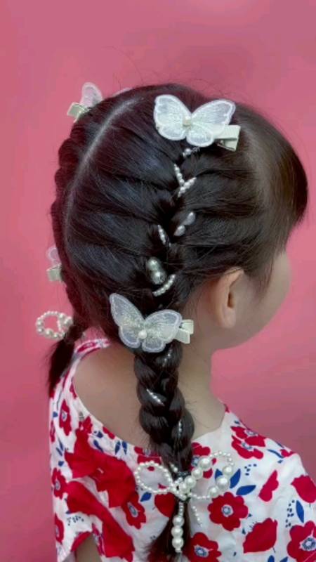 儿童编发#3 2也能编出这么仙气的发型